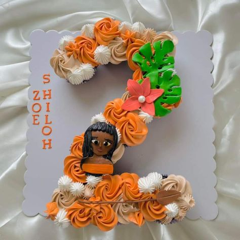 Moana Number Cake, Moana Themed Cake, Zoe Cake, Cake Pulls, Number Cake, Number Cakes, Pull Apart, Moana, Themed Cakes