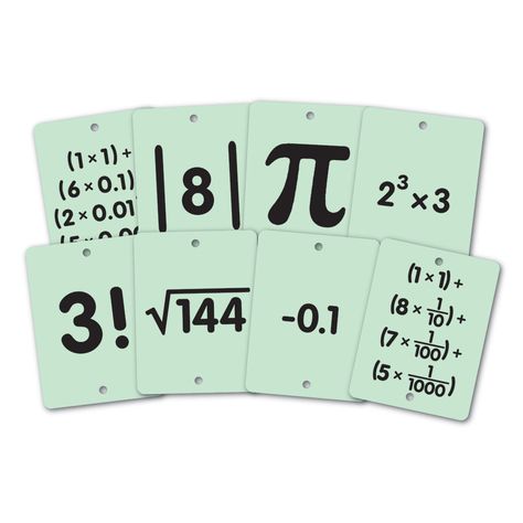 EAI® Classroom Open Number Line Cards: Grades 6-8  Model middle school math concepts on the EAI® Classroom Open Number Line Base Kit (sold separately). Cards measure 3" × 4". Set of 672 cards, including 30 blank dry-erase cards for adding your own content.   Topics include: • Numbers 1 -100 • Numbers 200-1,000 • Numbers 2,000 - 1,000,000,000 • Squared Numbers • Negative Integers • Expanded Form of Numbers with Decimals • Expanded Notation Using Fractions and Decimals • Decimals and Negative Deci Integers Number Line, Rational Numbers On A Number Line, Rational And Irrational Numbers Notes, Open Number Line, Adding And Subtracting Rational Numbers, Subtracting Negative Integers, Expanded Notation, Fractions Decimals Percents, Fractions And Decimals