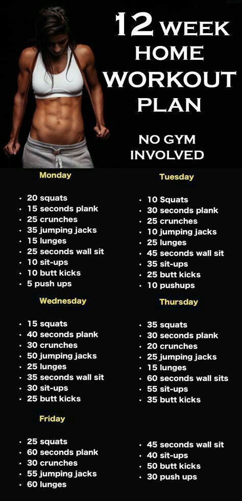 8 Week Workout Plan, Home Workout Plan, Motivasi Diet, No Gym, Weekly Workout Plans, Trening Fitness, Body Workout Plan, At Home Workout Plan, Weight Workout Plan