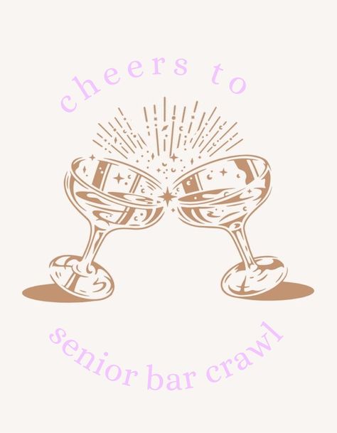 Bar Crawl Shirts College, Bar Crawl Shirts Sorority, Senior Bar Crawl Shirts Sorority, Senior Bar Crawl Shirts, Prom Brunch, Senior Bar Crawl, Senior Patches, Sorority Instagram, Aoii Shirts