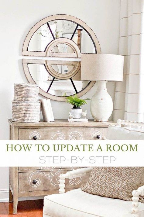 Inexpensive Living Room, Budget Decorating, Living Room Update, Small Budget, Living Room Ideas, Decorating On A Budget, 10 Minute, Dresser As Nightstand, Easy Diy Projects