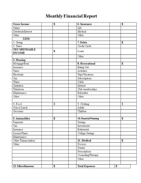 Financial Report Monthly - How to create a Financial Report Monthly? Download this Financial Report Monthly template now! Monthly Report Templates, Business Llc, Learn Accounting, Printable Budget Worksheet, Financial Report, Financial Ratio, Violin Instrument, Financial Statements, Marketing Plan Template