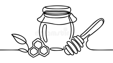 One Single Line Drawing Fresh Sweet Natural Gold Honey Glass Jar Wooden Dipper Vector Graphic Illustration Natural Stock Illustrations – 8 One Single Line Drawing Fresh Sweet Natural Gold Honey Glass Jar Wooden Dipper Vector Graphic Illustration Natural Stock Illustrations, Vectors & Clipart - Dreamstime Honey Doodle, Honey Logo, Line Print, Single Line Drawing, Honey Jar, Single Line, Natural Gold, Preschool Ideas, Vector Clipart