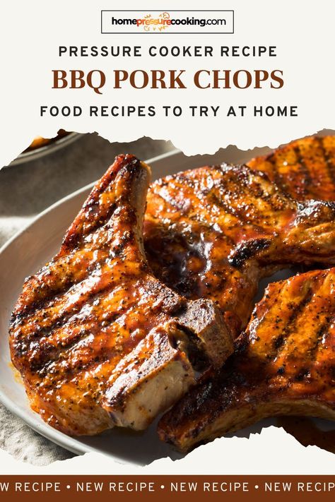 BBQ Pork Chips Made in the Pressure Cooker - Recipe Pork Chop Dinner Ideas, Pressure Cooker Pork Chops, Instant Pot Pork Chops, Bbq Pork Chops, Pressure Cooker Recipe, Pork Chop Dinner, Juicy Pork Chops, Instant Pot Pork, Chops Recipe