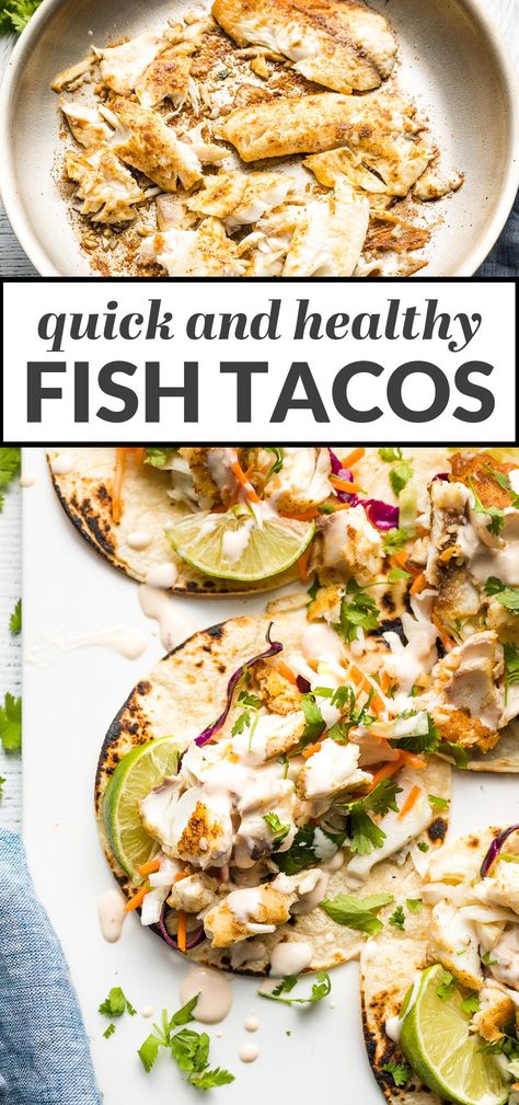 Easy Healthy Fish Tacos, Fresh Fish Taco Recipes, Heart Healthy Fish Tacos, Fish Tacos For Diabetics, Low Cal Fish Tacos, Chili Lime Fish Tacos, Mediterranean Fish Tacos, Fish Tacos With Flounder, Haddock Tacos Healthy