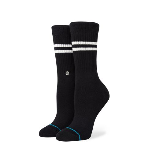 Stance Socks, Striped Socks, Lower Leg, Athletic Fashion, Black Media, Socks Women, Crew Socks, Combed Cotton, Fitness Fashion