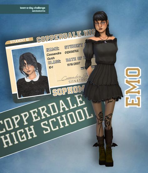 Cassandra Goth, Rule Breaker, To Miss, Sims 4, Beautiful People, High School