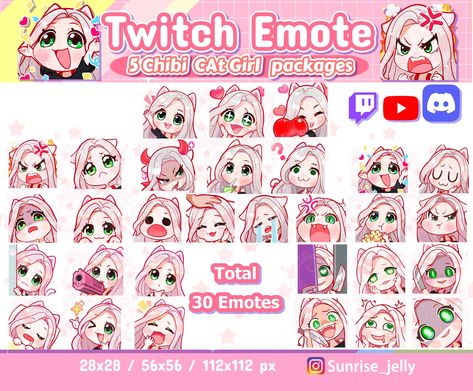 Twitch Emotes Tutorial, Twitch Emotes Base, Twitch Emotes Ideas, Emotes Base, Hype Emote, Emote Ideas, Twitch Streaming Setup, Emotes Twitch, Cat Emoji