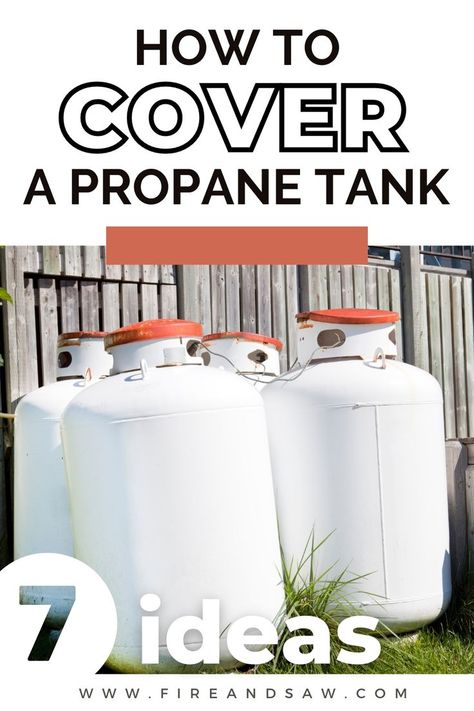 Cover for a propane gas tank Covering Propane Tank Ideas, Disguise Propane Tank, Large Propane Tank Hide Cover Up, Propane Gas Tank Cover Ideas, Paint Propane Tank Ideas, How To Hide A Propane Tank, Diy Propane Tank Cover, How To Hide Propane Tank In Yard, Gas Tank Cover Ideas