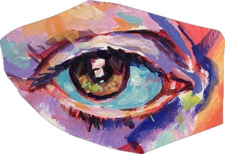 Colorful Face Art, Abstract Eye Painting, Noel Badges Pugh, Painting Eyes, Eyes Artwork, Art Sketches Doodles, Oil Pastel Art, Expressionist Art, Canvas Painting Landscape