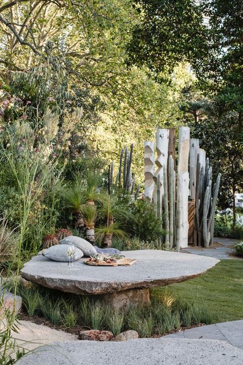 Outdoor Meditation Space, Landscape Simple, Outdoor Meditation, Photography Simple, Simple Landscape, Australian Native Garden, Pergola Design, Australian Garden, Modern Landscape Design