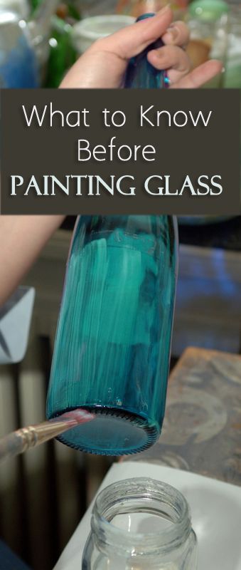 What to Know Before Painting Glass; includes instructions for baking painted glass to increase durability Painting Glass Jars, Painting Glass, Wine Craft, Wine Bottle Art, Wine Bottle Diy, Altered Bottles, Glass Bottle Crafts, Painted Wine Glasses, Diy Wine