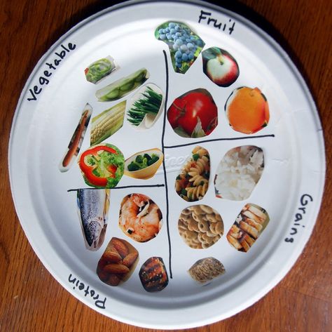 Does everyone know they’ve done away with the food pyramid and adopted the food plate?  I know, it’s kind of old news, but as I’ve been reflecting on how to make sure we get more vegis into our diets, I thought up this craft for the kids.  I really thought the visual would be helpful to understand the importance of balanced eating…especially for my middle child who just wants to… {Read More} Healthy Food Activities, Different Types Of Food, Nutrition Tracker, Different Foods, Nutrition Activities, Health Fair, Food Plate, Food Activities, Food Pyramid