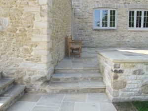 Yorkstone and sandstone | Natural Stone Consulting Terraced Gardens, Materials Board, Patio Paving, Patio Stone, York Stone, Stone Paving, Outdoor Paving, Paving Design, Sandstone Paving