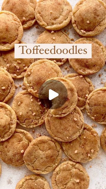 Maria Lichty | Two Peas & Their Pod on Instagram: "Toffeedoodle Cookies- soft and chewy snickerdoodles dotted with toffee bits and rolled in cinnamon sugar. A twist on the classic! Click the recipe in my bio for the recipe!🎉https://www.twopeasandtheirpod.com/toffeedoodle-cookies/" Toffeedoodle Cookies, Chewy Snickerdoodles, Cookies Soft, Toffee Bits, Soft Cookie, Snickerdoodles, Cinnamon Sugar, Toffee, The Recipe