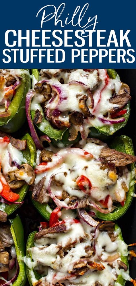 Peper Steak, Easy Stuffed Pepper Recipe, Philly Cheesesteak Stuffed Peppers, Cheesesteak Stuffed Peppers, Keto Stuffed Peppers, Easy Stuffed Peppers, Stuffed Peppers Healthy, Classic Sandwich, Boiled Egg Diet Plan