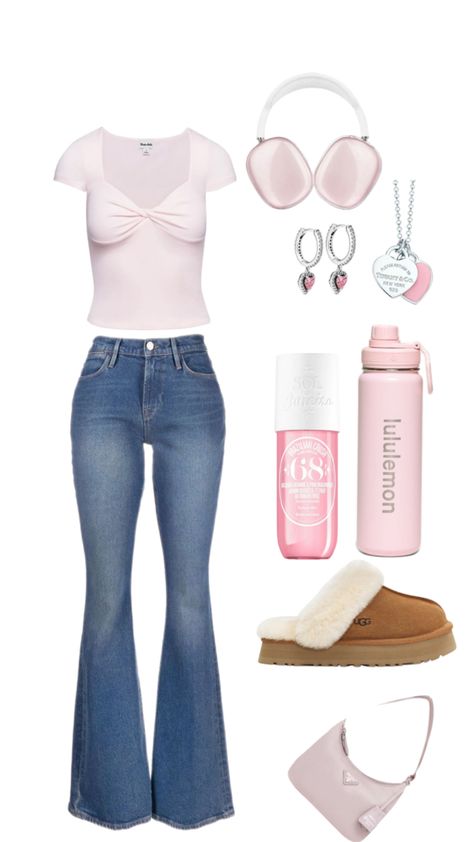 Girly Aesthetic Clothes, Basic Girly Outfits, Simple Pink Outfits, Basic Coquette Outfits, Tumblr Girly Outfits, Cute Pink Clothes, Cute Outfits Pink, Girly Coquette, Girly Girl Outfits