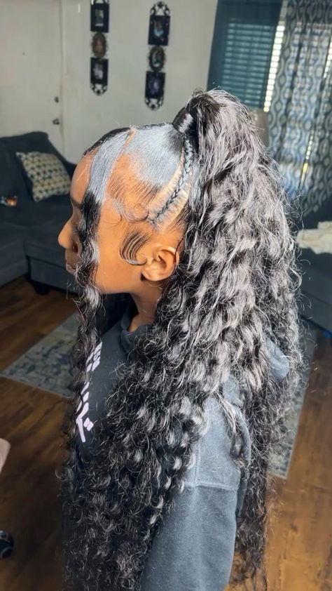 Hair Styles Quick Weave, Hair Styles Quick, Hair Styles Summer, Hairstyles Girl, Braided Hairstyles For Black Women Cornrows, Sleek Ponytail Hairstyles, Sew In Hairstyles, Birthday Hairstyles