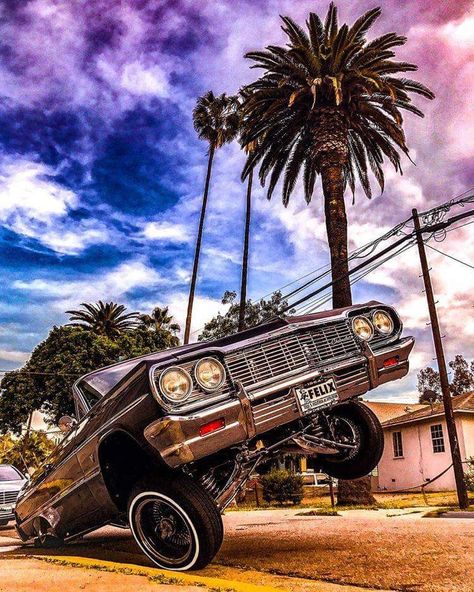 64 Impala Lowrider, Lowrider Tattoo, Lowrider Arte, Impala Lowrider, 64 Impala, Car Sport, Lowrider Trucks, Money Tattoo, Hydraulic Cars