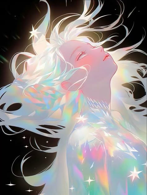 Aho Girl, Female Art Painting, Aesthetic Inspiration, 판타지 아트, Ethereal Art, Dreamy Art, Girls Cartoon Art, Beautiful Fantasy Art, White Hair