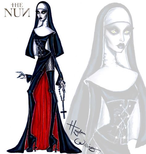 Hayden Williams Fashion, Haunt Couture, The Nun, Hayden Williams, Paper Fashion, Fashion Sketches Dresses, Sketches Dresses, Fashion Illustration Dresses, Fashion Illustration Sketches