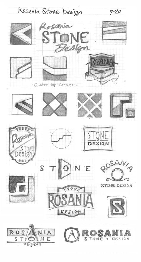 Pencil Sketches / Ideation by David Peters, via Behance Graphic Design Sketches, Logo Design Process Sketches, Logo Drawing Ideas, Logo Sketch Design, Concept Drawing, Logo Monogramme, Thumbnail Sketches, Logo Sketches, Logo Process