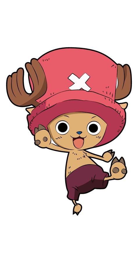 Anime One Piece Characters, One Piece Chopper Sticker, Chopper From One Piece, Chopper One Piece Painting, One Piece Anime Chopper, One Piece Cartoon Art, Tony Tony Chopper Pre Timeskip, Choppa One Piece, Tony Tony Chopper Drawing