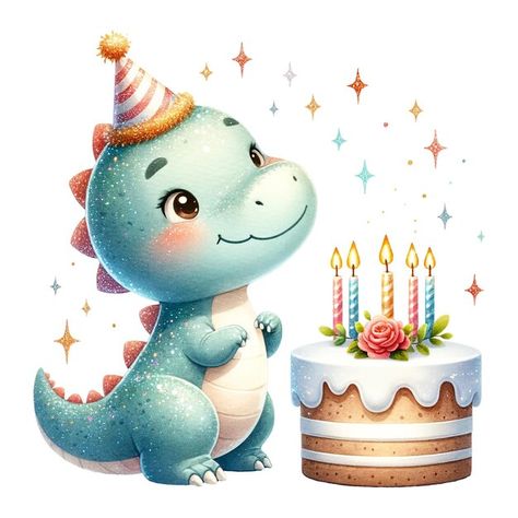 Photo cartoon dinosaur with a birthday c... | Premium Photo #Freepik #photo Blue Hydrangea Centerpieces, Boys First Birthday Cake, Chinese Dragon Art, Baby Deco, Dinosaur Cake Toppers, A Birthday Cake, Dino Birthday, Themed Birthday Cakes, Birthday Cake With Candles