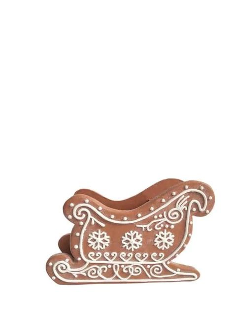 Sleigh Template, Christmas Songs For Toddlers, Gingerbread Sleigh, Christmas Cave, Gingerbread House Template, Gingerbread Crafts, Neutral Christmas Decor, Gingerbread House Decorations, Gingerbread Decorations