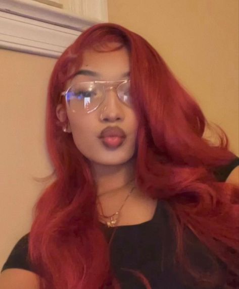 Red Hair Green Eyes, Black Hair Inspiration, Types Of Hair Color, Red Hair Inspo, Dyed Hair Inspiration, Dyed Natural Hair, Pretty Braided Hairstyles, Girls Hairstyles Braids, Baddie Hairstyles