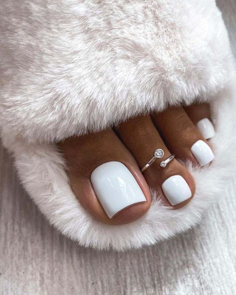 10. White Toe Nail, Toenail Designs Summer, Cruise Nails, Summer Pedicure, Pedicure Ideas, Summer Toes, Toe Nail Color, Pink Toes, Summer Toe Nails