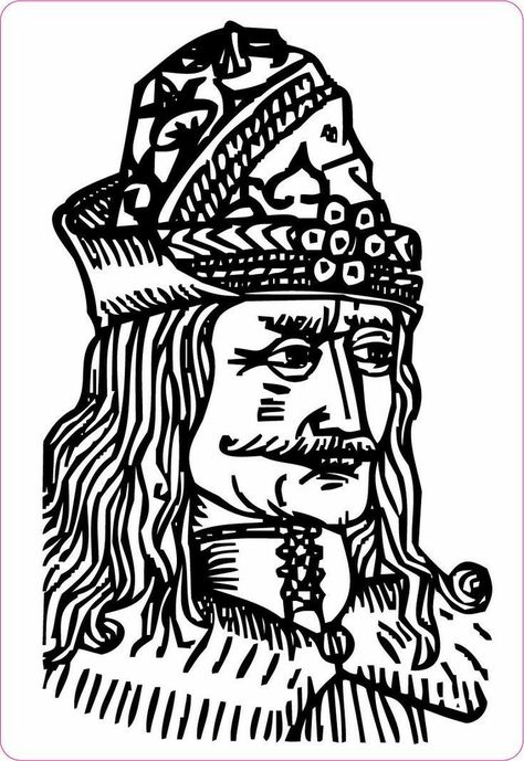 Dracula Tattoo, Vlad Tepes, Vampire Tattoo, Medieval Tattoo, Vlad The Impaler, Werewolf Art, Gary Oldman, Viking Tattoos, Doodle Sketch