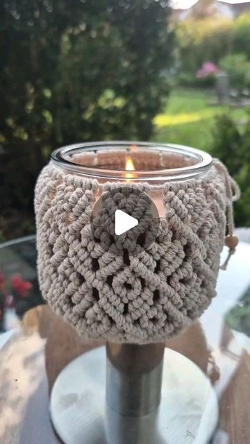 Macrame Jars Tutorial, Macrame Jars, Lantern Jar, Macrame Lantern, Macrame School, Macrame Decor, Craft Lovers, My Youtube Channel, Youtube Channel