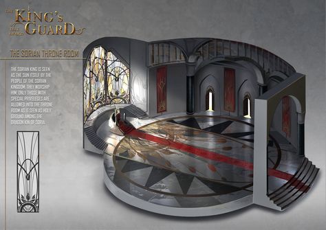 ArtStation - King's Guard: Throne Room, Aki Ling Scifi Environment, Interior Concept Art, Small Game Rooms, Palace Interior, Interior Design Drawings, Castles Interior, Building Concept, Throne Room, Fantasy City