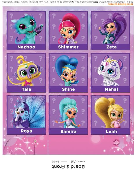 Shimmer And Shine Characters, Shimmer Y Shine, Guess Who Game, Make Clay Beads, Male Cartoon Characters, Cartoon Drawings Disney, Mini Pony, Kid N Teenagers, Shimmer Shine