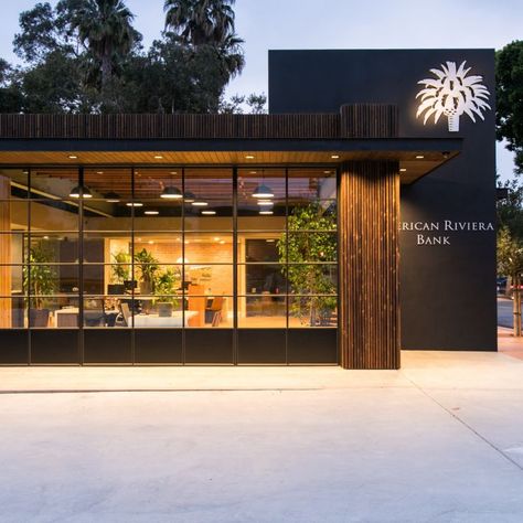 American Riviera Bank opened for business on July 18, 2006 in Santa Barbara, California with the support of approximately 400 local shareholders. The Bank is a full service community bank, focused on serving the lending and deposit needs of businesses and consumers in our community. Kebony Character Cladding was used on the San Luis Obispo location’s exterior to give it a refined and modern aesthetic Wood Decking, Wood Deck, Construction Design, San Luis Obispo, Santa Barbara, North America, Long Lasting, California, Exterior