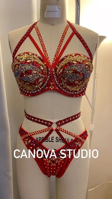 Red Burlesque Costume, Light Blue Corset, I Am An Artist, Burlesque Costume, Bra And Panty Set, Blue Corset, Red Corset, Red Bra, Bra And Panty Sets