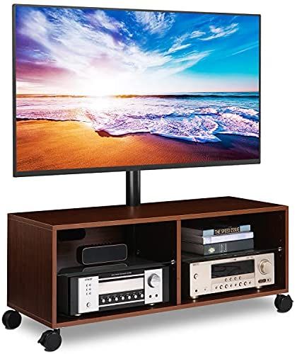 Tv Stand Height, Floor Tv Stand, Tv Stand On Wheels, Rolling Tv Stand, Tabletop Tv Stand, Mobile Tv Stand, Oak Tv Stand, Wood Entertainment Center, Tv Entertainment Centers