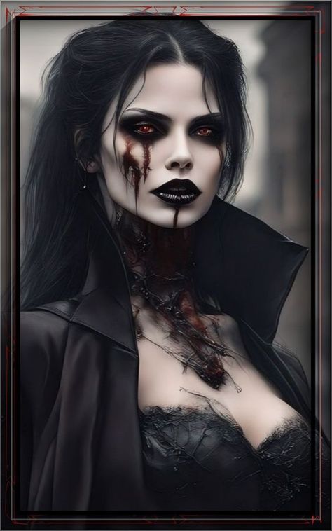 Sagittarius Art, Dark Vampire, Dark Portrait, Barbie Wedding Dress, Dark Art Photography, Female Vampire, Gothic Fantasy Art, Vampire Girls, Love Animation Wallpaper