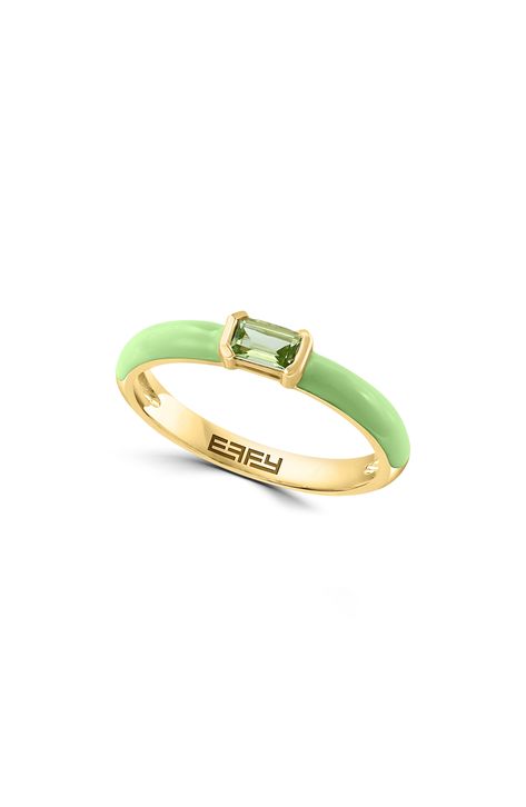 Peridot jewelry rings