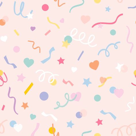 Tattoo Bunt, Confetti Wallpaper, Pastel Confetti, Pastel Birthday, Confetti Background, Free Vector Backgrounds, Birthday Illustration, Birthday Wallpaper, Kids Background