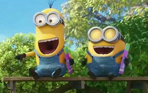 Kevin & Bob Despicable Me Memes, Sbh Picture Rpw, Despicable Minions, Minions Bob, Minion Pictures, Minions Love, Cute Minions, Minions Wallpaper, Minion Cake