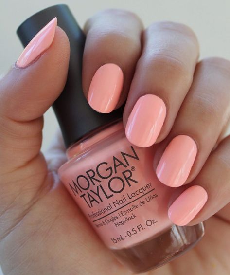 Morgan Taylor 2017 Selfie Summer Collection – Amanda Bella Summer Nails Summer, Nail Polish Colors Summer, Summer Nail Polish, Nails Summer Nails, Peach Nails, Morgan Taylor, Purple Nail, Nails Colors, Nagel Inspo