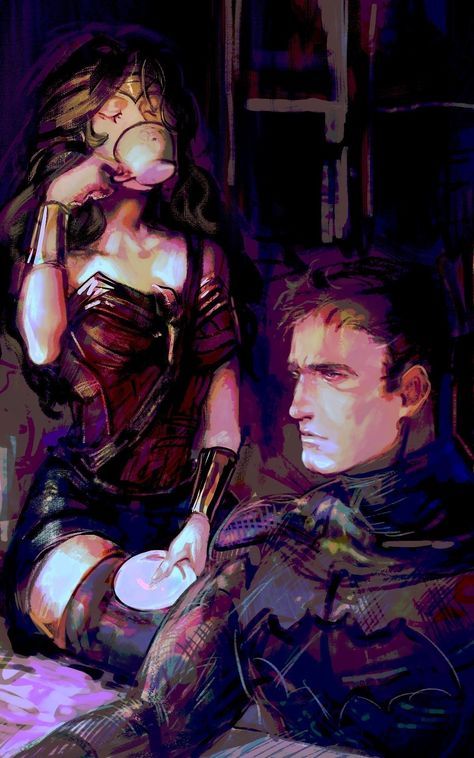 Bruce And Diana, Wonder Woman Fan Art, Batman Superman Wonder Woman, Batman Love, Superman X, Zack Snyder, Wonder Woman Art, Batman Wonder Woman, Batman Artwork