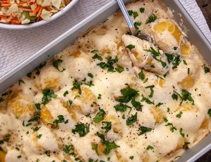 Shrimp Scampi Stuffed Shells Recipe Alfredo Stuffed Shells, Chicken Alfredo Stuffed Shells, Rotisserie Chicken Recipe, Chicken Stuffed Shells, Manicotti Recipe, Jumbo Pasta Shells, Healthy Meat Recipes, Stuffed Shells Recipe, Homemade Alfredo Sauce