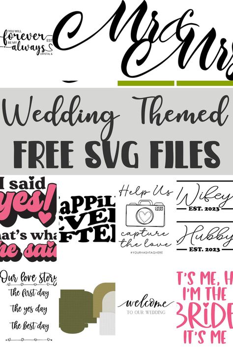 Free Wedding Svg Files For Cricut, Wedding Svg Files Free, Wedding Freebies, Fun List, Day List, Wedding Svg, 2024 Wedding, Free Svg Files, Craft Making