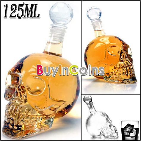 125ml Crystal Skull Head Vodka Whiskey Shot Glass Bottle Drinking Bar Decanter Wine Bar Party, Skull Decanter, Crystal Head Vodka, Party Gadgets, Vodka Wine, Glass Drinking Glasses, Whisky Decanter, Head Skull, Vodka Shots