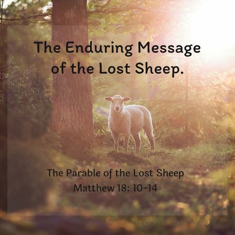 This parable, often used to illustrate God’s love and forgiveness, offers a timeless lesson that transcends religious boundaries and speaks to the inherent value of each individual. Parable Of The Lost Sheep, Lost Sheep, The Lost Sheep, Love And Forgiveness, Sunday School Lessons, School Lessons, Sunday School, Gods Love, Boundaries