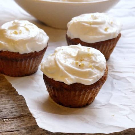 First Birthday Applesauce Cupcakes (Grain-free, Dairy-free, Nut-free, Oil-free) | Detoxinista Applesauce Cupcakes, Healthy Cupcake Recipes, Best Pumpkin Muffins, Mini Pumpkin Muffins, Healthy Cupcakes, First Birthday Cupcakes, Cupcakes Recipe, Soften Cream Cheese, Pumpkin Cupcakes