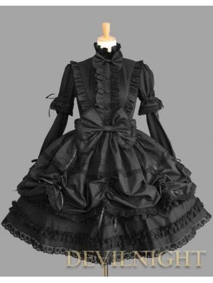 DevilNight - Lolita Clothing,Lolita Fashion Apparel (4) - Devilnight.co.uk Puff Long Sleeves, Gothic Dress, Lace Ruffle, One Piece Dress, Lolita Dress, Gothic Lolita, Lolita Fashion, Cotton Lace, Outfits Casuales